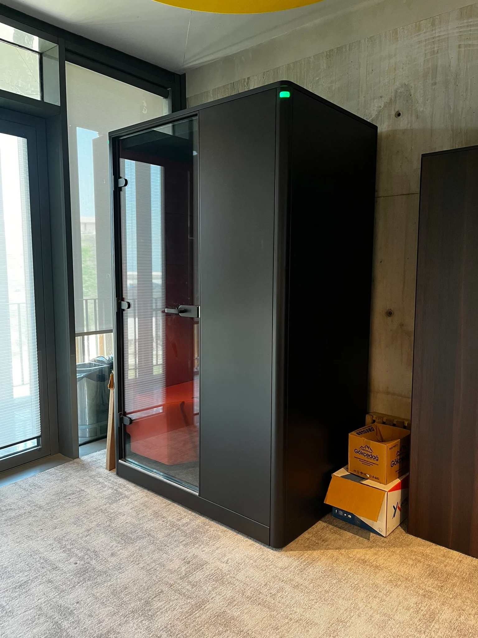 Katılımevim ses yalıtımlı kabin referansı