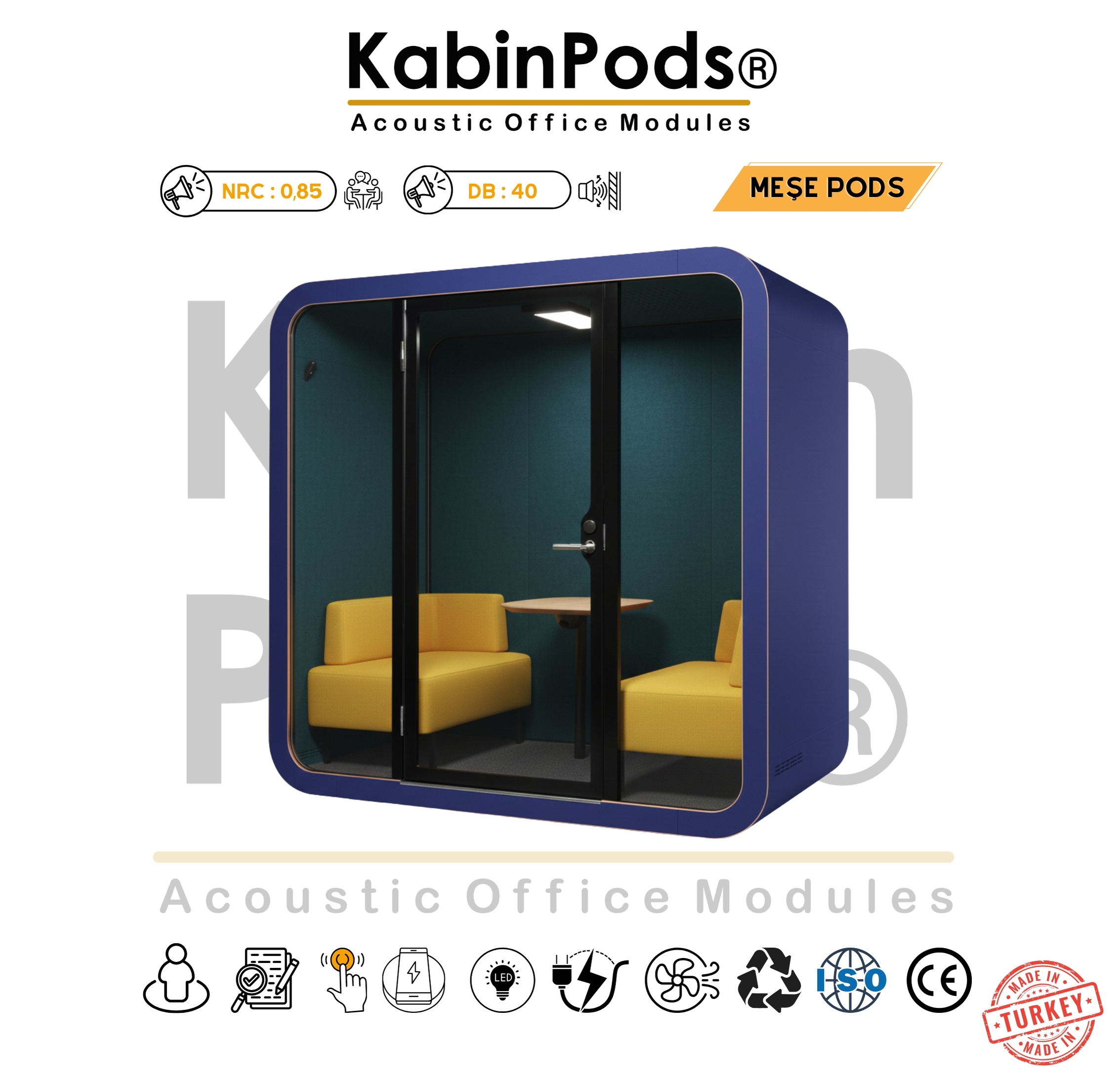 Toplantı Kabini yan cephe görünümü